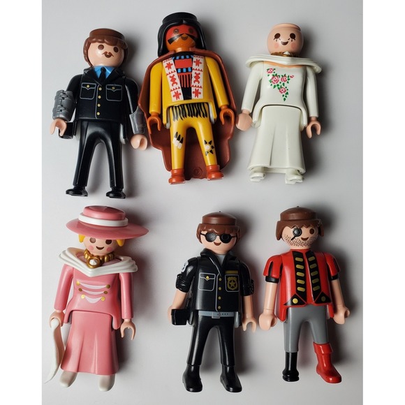 Other - Playmobil Lot Pirate Native American Royal Wedding‎ Bride Lady Courtesan Police
